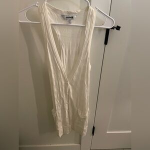 Garage Cream Sleeveless Top